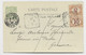 MONACO 5C SEUL CARTE MONTE CARLO 1905 POUR ITALIA TAXE 5C+10C GENVOVA + NON RECLAME - Brieven En Documenten