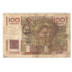 France, 100 Francs, Jeune Paysan, 1952, X.496, TB, Fayette:28Bis/1, KM:128e - 100 F 1945-1954 ''Jeune Paysan''