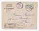 Enveloppe Publicitaire 1953 Pâtisserie Des Loges, J. Guillaumy , Reims , En Recommandé. - 1921-1960: Période Moderne