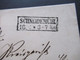 Preußen Bezirk Posen Stempel Ra2 Schneidemühl Faltbrief Ohne Inhalt Um 1870 Roter Stp. Recommandirt Nach Bütow - Lettres & Documents