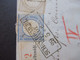 DR 1873 Großer Brustschild MiF Nr.22 (2) U. Nr.20 (kleines Format) Paketbegleitbrief Ra3 Schneidemühl Stadt - Margonin - Lettres & Documents