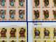 REPUBLIC OF CHINA/TAIWAN GODS OF LONGEVITY SET OF 4 X 8 SETS IN CORNER BLOCK  UM MINT VERY FINE - Collections, Lots & Series