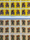 REPUBLIC OF CHINA/TAIWAN DOOR GODS SET OF 4 X 9 SETS IN CORNER BLOCK  UM MINT VERY FINE - Colecciones & Series