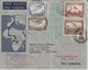1935 - BELGIQUE - ENVELOPPE ALLER ET RETOUR 1°LIAISON AERIENNE SABENA De BRUXELLES => ELISABETHVILLE (CONGO) - Lettres & Documents