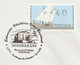 Portugal Lettre ATM Cachet Commémoratif Ruines Romaines Et Moulin 1993 Event Cancel Cover Roman Ruins And Windmill - Monumenten