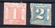 Allemagne--TOUR ET TAXIS--état Du Nord --1865--n° 23 + 24 2ème Choix--neuf  Avec Charnière .env 30 €....recto-verso - Postfris