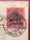 FRANKFURT MAIN1909 Germania Mi 93 I GUSTAV ROTHSCHILD Paketkarte>Nyon Schweiz (colis Postal Brief Deutsches Reich Lettre - Briefe U. Dokumente