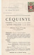 MONACO Carte Imprimé CEQUINYL Monte - Carlo - Lettres & Documents