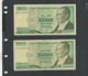 TURQUIE - Lot 2 Billets 50000 Lira 1989/97  TB/F Pick.203 + 204 - Turquie