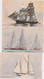 Ci - Lot De 3 Cpa Illustrées Haffner - Yachts, Brick, Yacht Encalminé - Haffner