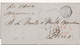 LETTRE PER AFRICA NEW YORK ENTRÉE ETATS-UNIS PAQ BRIT CALAIS PARIS COVER - …-1845 Prephilately