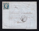 FRANCE 1853 - YT 10 Sur Lettre à Rouen, Oblit. étoile - 1852 Luigi-Napoleone