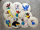 Disney: Cinderella Mice, Birds & Lucifer (10 Large Vintage Cinema Displays / Hangers ~1950s/1960s) - Afiches