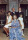 MONACO FAMILLE PRINCIERE GRACE RAINIER ALBERT CAROLINE STEPHANIE LOT 3 CARTES TIMBRE 19 AVRIL 1956 - Collections & Lots