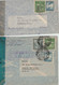 1945 - CHILE - 2 ENVELOPPES POSTE AERIENNE Avec CENSURE Dont Une RECOMMANDEE ! => ROSELLE (NEW JERSEY / USA) - Chile