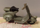 BS SCOOTER VESPA ACMA 1947 PLASTIQUE GRIS VERT Beuzen & Sordet Pas Minialuxe Norev Cle Dinky Cij - Comme Neuf Vintage ! - Motorräder