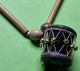 Ancien Petit COLLIER De MADAGASCAR - Tambour Noir - Bois Et Perles En Plastique - Vers 1990 - Ethnisch