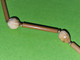 Ancien Petit COLLIER De MADAGASCAR - Tambour Noir - Bois Et Perles En Plastique - Vers 1990 - Volksschmuck