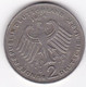 2 Mark 1974 G Karlsruhe Theodor Heuss. KM# 127 - 2 Marchi