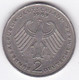 2 Deutsche Mark 1973 F STUTGART, Konrad Adenauer, Cupronickel, KM# 124 - 2 Mark