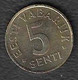 Estonia - Moneta Circolata Da 5 Senti Km21 - 1995 - Estland