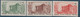 GUYANE N° 152/156 SERIE REVOLUTION * - Unused Stamps