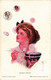 PC ARTIST SIGNED, HARRISON FISHER, PASSING FANCIES, Vintage Postcard (b45189) - Fisher, Harrison