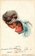 PC ARTIST SIGNED, HARRISON FISHER, AUTO KISS, Vintage Postcard (b45190) - Fisher, Harrison