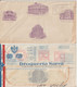 C UBA - 1940 - 2 ENVELOPPES PUB ILLUSTREES SUPERBES DROGUERIA SARRA ! Avec EMA Dont Une AIR MAIL => VICHY (ALLIER) - Cartas & Documentos