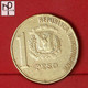 DOMINICANA REPUBLIC 1 PESO 1991 -    KM# 80,2 - (Nº53000) - Dominicaanse Republiek