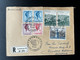 LUXEMBURG 1961 REGISTERED LETTER LUXEMBURG TO DUSSELDORF 08-06-1961 LUXEMBOURG RECOMMANDE - Storia Postale