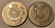 Brazil 1888 + 1889 2000 Reis Silver Coin Of Petrus II, AU Condition (Brésil Empire Monnaie D‘ Argent SUP, Crown - Brésil