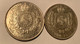 Brazil 1888 + 1889 2000 Reis Silver Coin Of Petrus II, AU Condition (Brésil Empire Monnaie D‘ Argent SUP, Crown - Brazilië