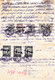 Turkey & Ottoman Empire - Turkish Air Agency Aid Stamp & Rare Document With Stamps - 185 - Lettres & Documents