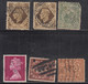 6 Diff., Great Britain Used, Perfin, Perfins - Perforiert/Gezähnt