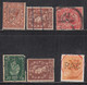 6 Diff., Great Britain Used, Perfin, Perfins - Perfins