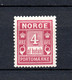 Norway 1922 Old 4 Ore Postage-due Stamp (Michel P 7) Nice MLH - Nuovi