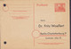 Berlin Postal Stationery Ganzsache DIESNNER & Co.,Berlin-Rudow PRIVATE Print Dr. FRITZ WOELFERT Berlin-Charlottenburg - Private Postcards - Mint