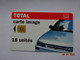 CARTE A PUCE CHIP CARD  CARTE LAVAGE AUTO TOTAL 18 UNITES - Car Wash