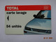 CARTE  CARTE LAVAGE AUTO TOTAL 54 UNITES - Autowäsche