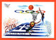 CPM GF JEUX OLYMPIQUES ATHENES 2004 " LE BASKET BAL " ILLUSTREE PAR J MARTIN POUR FESTICART ENGHEIN LES BAINS - 800 EX - Pallacanestro