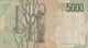 Italy #111b, 5000 Lire 1985 Banknote - 5000 Liras