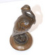 *SUPERBE ETOUFFOIR BOUGIE BRONZE OISEAU HERON BELLE PATINE BRUNE COLLECTION  E - Candelabri E Candelieri