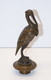 *SUPERBE ETOUFFOIR BOUGIE BRONZE OISEAU HERON BELLE PATINE BRUNE COLLECTION  E - Chandeliers, Candélabres & Bougeoirs