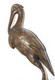 Delcampe - *SUPERBE ETOUFFOIR BOUGIE BRONZE OISEAU HERON BELLE PATINE BRUNE COLLECTION  E - Candeleros, Candelabros Y Palmatorias