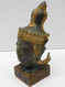 Delcampe - *TETE BRONZE SOCLE BOIS DIVINITE ASIATIQUE PRINCE THAÏLANDAIS ASIE Collection  E - Bronzes