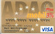 -CARTE-MAGNETIQUE-DEUTCH-ABAC MOBIL-VISA-12/12-Factice-Perforée-TBE-RARE - Tarjeta Bancaria Desechable