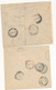 1930/43 POSTA PNEUMATICA 4 LETTERE DUE CON AGGIUNTA ESPRESSO 0,15 CENT LEONI E DANTE - Pneumatic Mail
