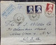 MONACO 1948, COVER USED TO USA,  PRINCE LOUIS,18F & 2F 3 STAMPS USED, MONACO-CONDAMINE CITY CANCEL - Covers & Documents