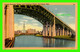 CLEVELAND, OH - LORAIN-CARNEGIE BRIDGE AND TERMINAL TOWER - BRAUN ART PUB. CO - - Cleveland